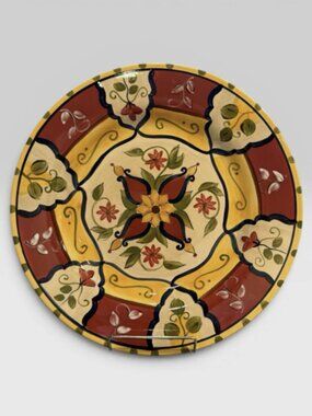 Pier 1 Imports Vallarta Earthenware 13" Serving Platter Hand Painted RETIRED